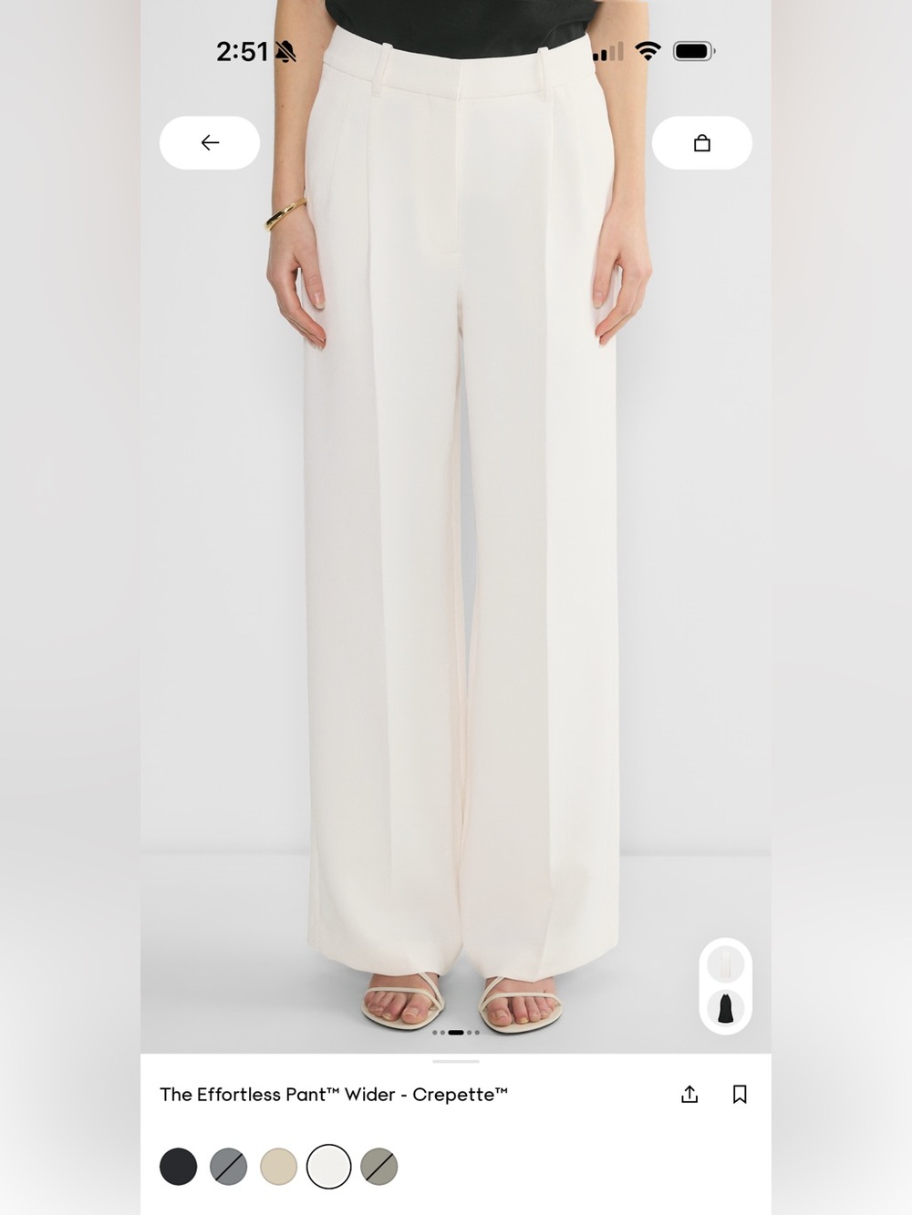 The Effortless Pant Wider - Crepette, Birch